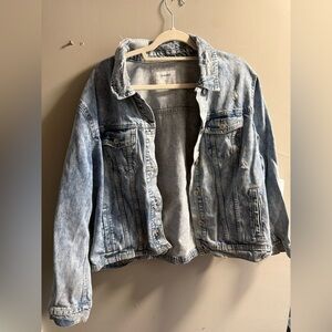 Old navy acid wash jean jacket